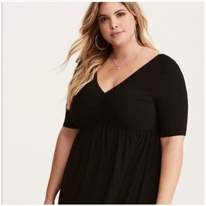 Torrid black baby doll top 3x